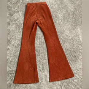 American Eagle Outfitters Rust Flare Pants